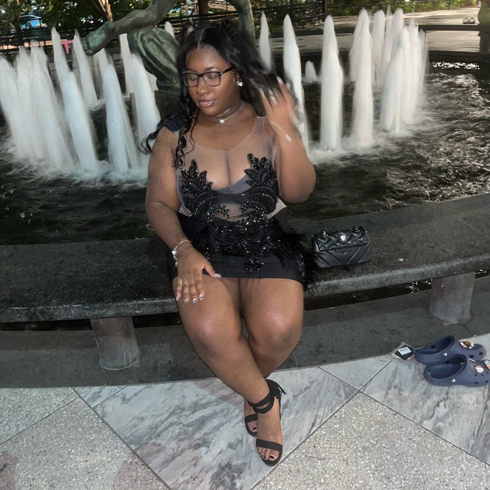 Stylish Black Lace Dress
